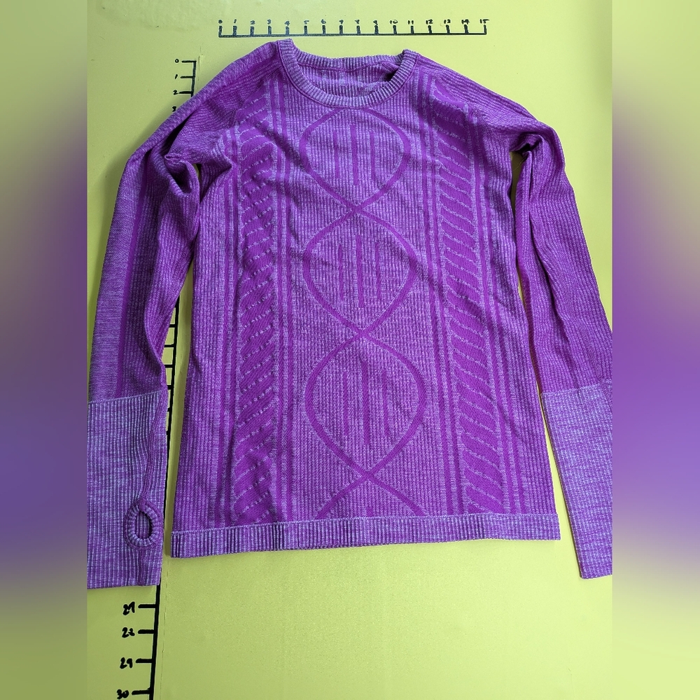 lululemon athletica Vibrant Purple Long Sleeve Top